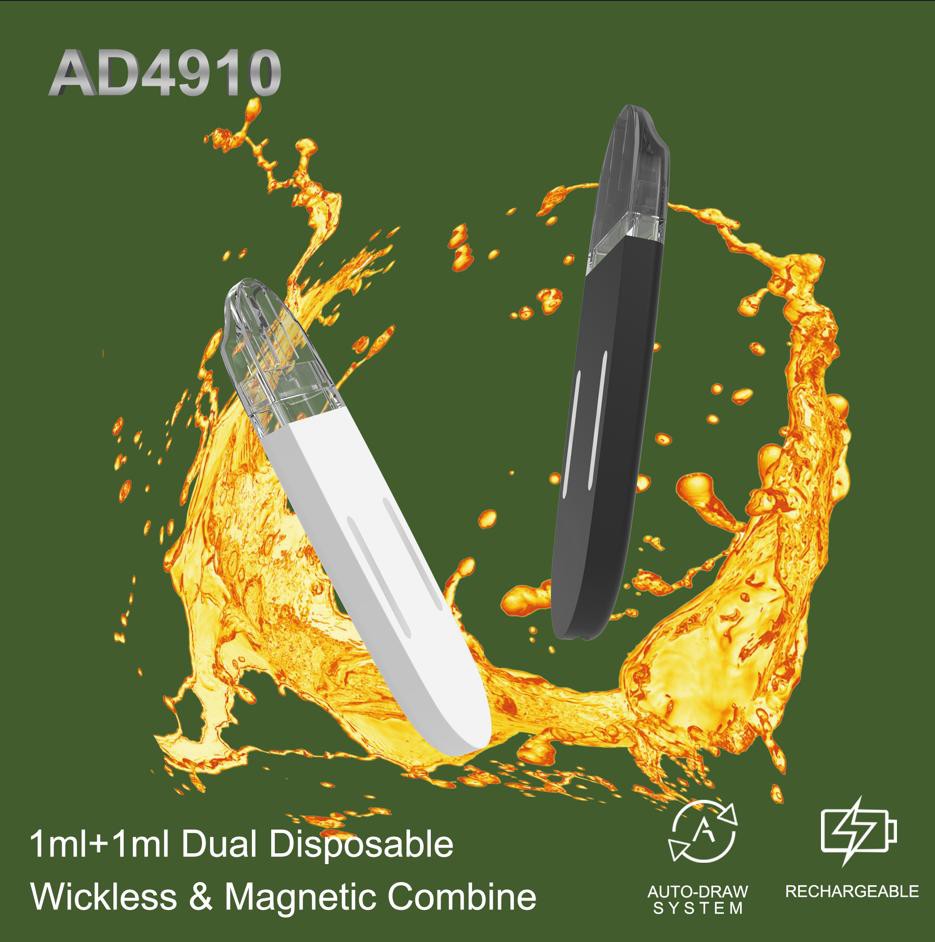 1.0+1.0ml Disposable Magnetic Vape With Cottonless