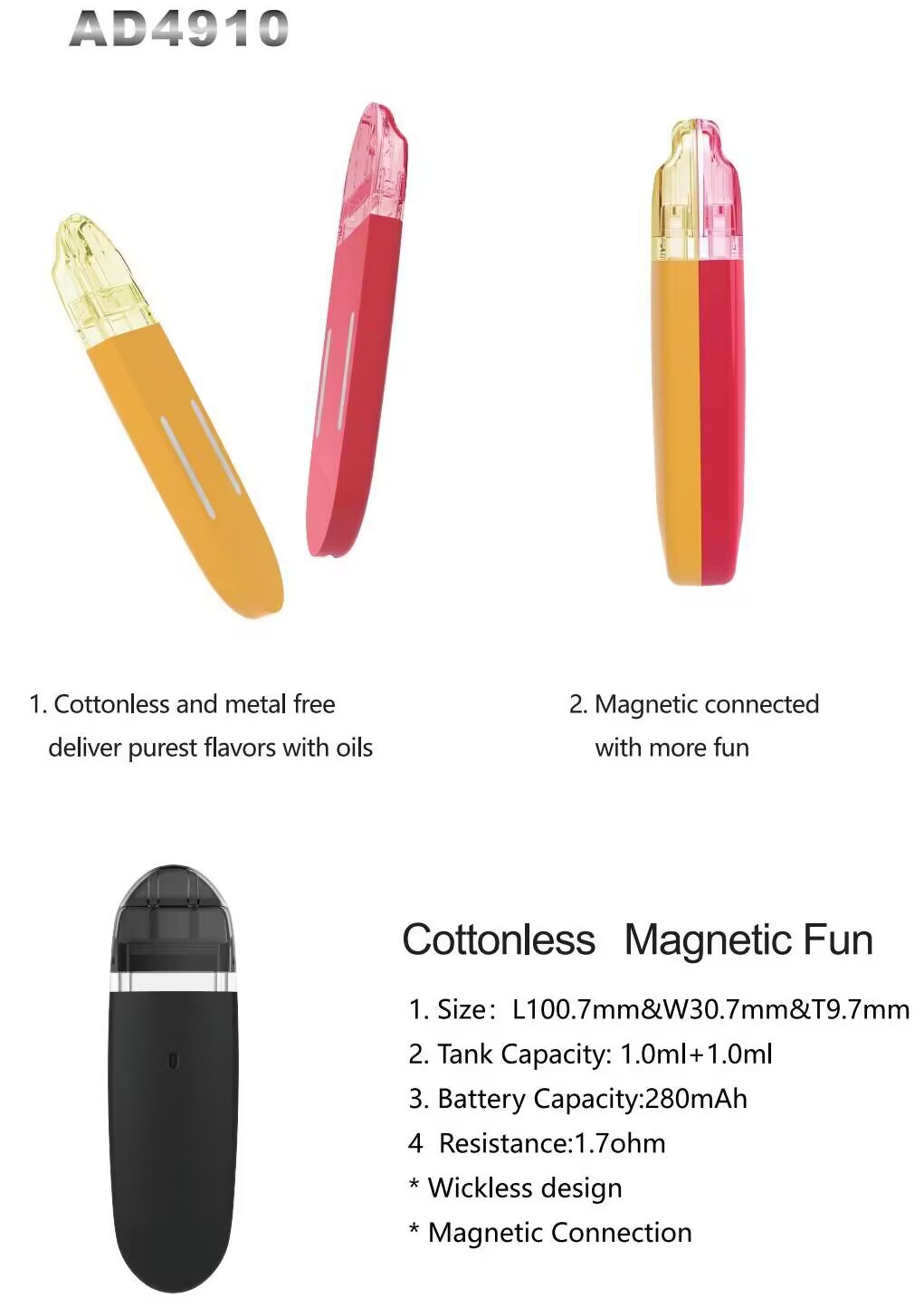 Worlds First Postless Magnetic Dual Flavor Disposable 16 Worlds First Postless Magnetic Dual Flavor Disposable 16